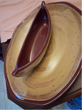 Vintage Maxwell pottery Canada Dory and salad plate